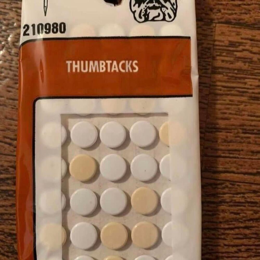 Thumbtacks 40pc Vintage New